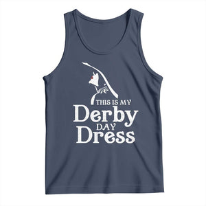 Funny This Is My Derby Day Dress Tank Top Horse Racing Fascinator Hat TS11 Navy Print Your Wear