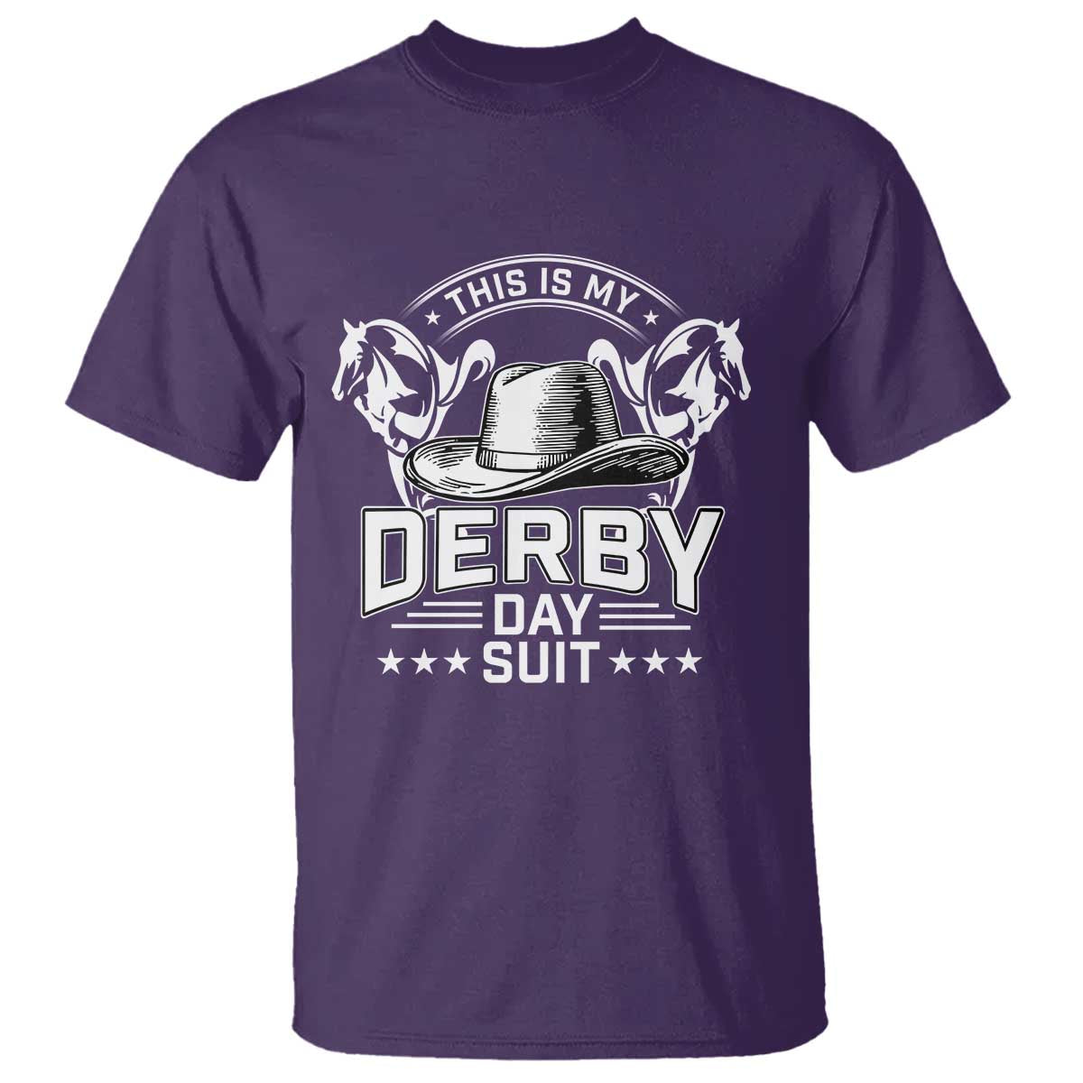 Funny This Is My Derby Day Suit T Shirt Horse Racing TS11 Purple Print Your Wear