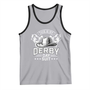Funny This Is My Derby Day Suit Tank Top Horse Racing TS11 Athletic Heather Black Print Your Wear