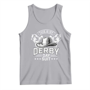 Funny This Is My Derby Day Suit Tank Top Horse Racing TS11 Athletic Heather Print Your Wear