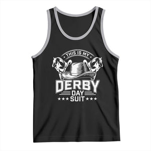 Funny This Is My Derby Day Suit Tank Top Horse Racing TS11 Black Athletic Heather Print Your Wear