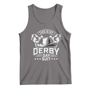 Funny This Is My Derby Day Suit Tank Top Horse Racing TS11 Deep Heather Print Your Wear