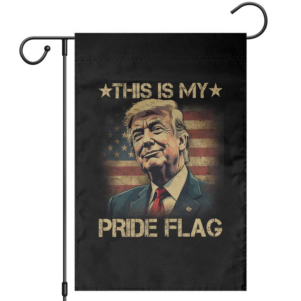 Funny This Is My Pride Flag Trump Garden Flag 4th Of July Vintage American Flag TS11 Black Print Your Wear