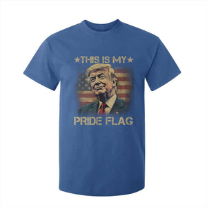 Funny This Is My Pride Flag Trump T Shirt For Kid 4th Of July Vintage American Flag TS11 Royal Blue Print Your Wear