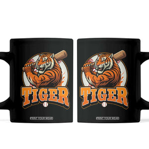 Funny Tiger Lover Baseball Animal Sport Coffee Mug Inspirational Athletic TS11 Black Print Your Wear