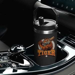 Funny Tiger Lover Baseball Animal Sport Flip Straw Tumbler Inspirational Athletic TS11 Print Your Wear