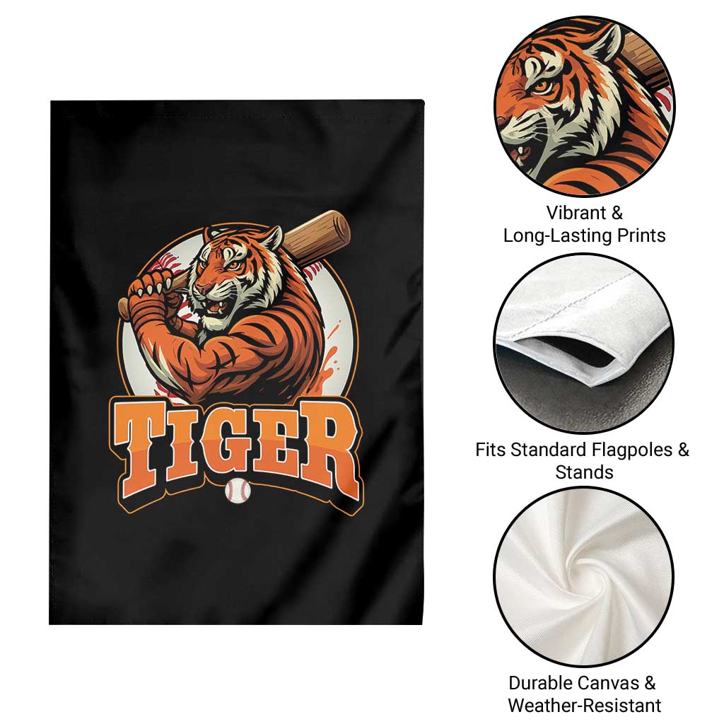 Funny Tiger Lover Baseball Animal Sport Garden Flag Inspirational Athletic TS11 Print Your Wear