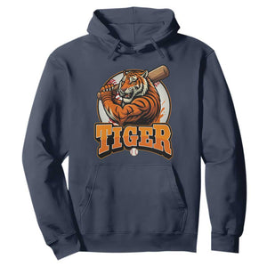 Funny Tiger Lover Baseball Animal Sport Hoodie Inspirational Athletic TS11 Navy Print Your Wear