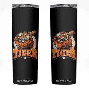 Funny Tiger Lover Baseball Animal Sport Skinny Tumbler Inspirational Athletic TS11 Black Print Your Wear