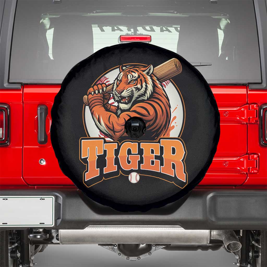 Funny Tiger Lover Baseball Animal Sport Spare Tire Cover Inspirational Athletic TS11 Black Print Your Wear