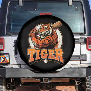 Funny Tiger Lover Baseball Animal Sport Spare Tire Cover Inspirational Athletic TS11 No hole Black Print Your Wear