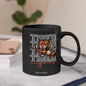 Funny Tiger Lover Baseball Animal Sports Coffee Mug Inspirational Athletic TS11 Print Your Wear