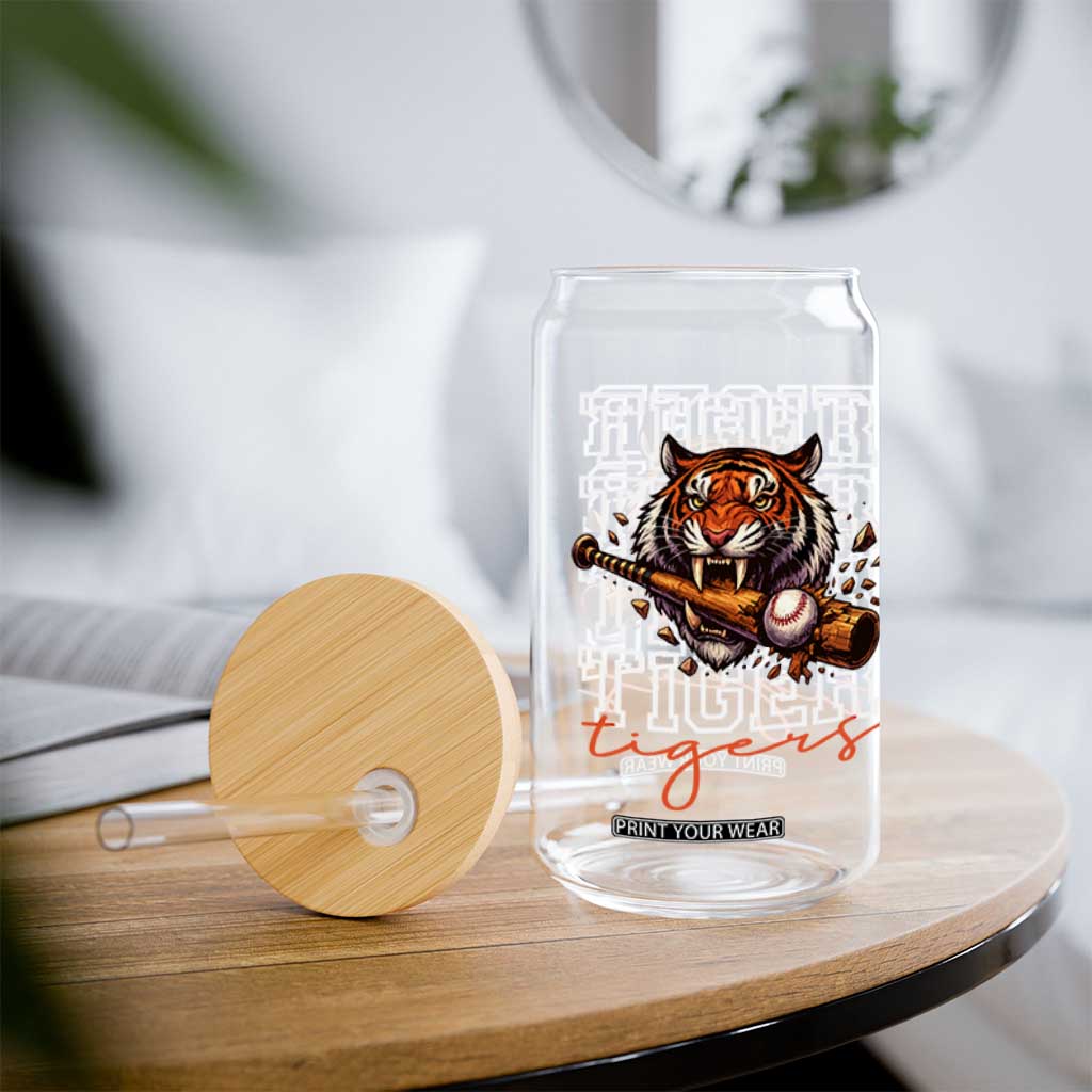 Funny Tiger Lover Baseball Animal Sports Glass Can Inspirational Athletic TS11 Print Your Wear