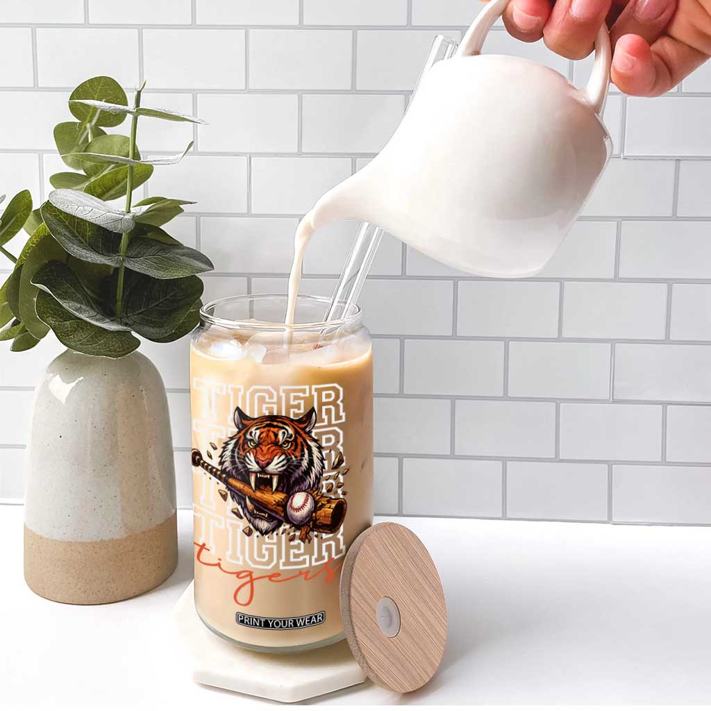 Funny Tiger Lover Baseball Animal Sports Glass Can Inspirational Athletic TS11 Print Your Wear