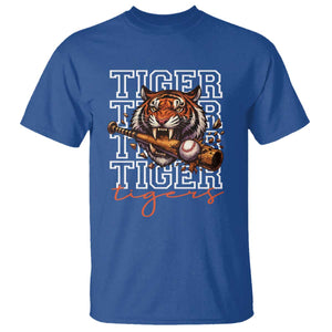Funny Tiger Lover Baseball Animal Sports T Shirt Inspirational Athletic TS11 Royal Blue Print Your Wear