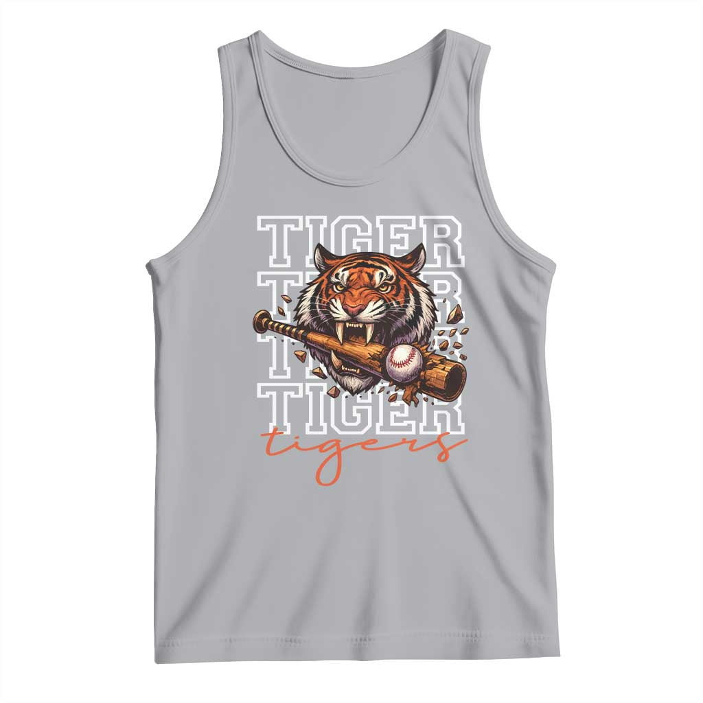 Funny Tiger Lover Baseball Animal Sports Tank Top Inspirational Athletic TS11 Athletic Heather Print Your Wear