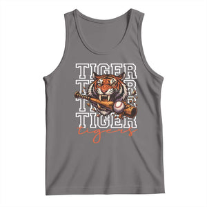 Funny Tiger Lover Baseball Animal Sports Tank Top Inspirational Athletic TS11 Deep Heather Print Your Wear