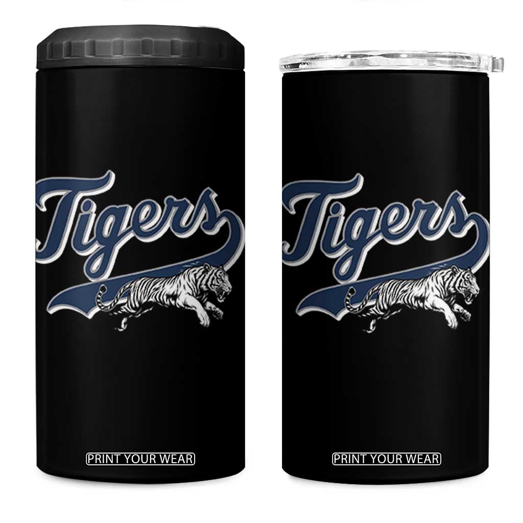 Funny Tiger Lover Sports Name Baseball 4 in 1 Can Cooler Tumbler TS11 One Size: 16 oz Black Print Your Wear