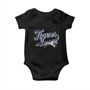 Funny Tiger Lover Sports Name Baseball Baby Onesie TS11 Black Print Your Wear
