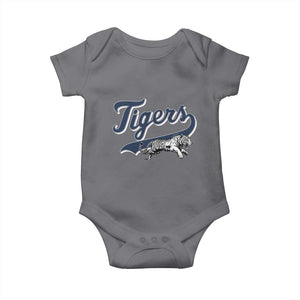 Funny Tiger Lover Sports Name Baseball Baby Onesie TS11 Charcoal Print Your Wear
