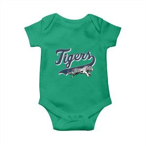 Funny Tiger Lover Sports Name Baseball Baby Onesie TS11 Irish Green Print Your Wear
