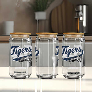 Funny Tiger Lover Sports Name Baseball Glass Can TS11 Print Your Wear