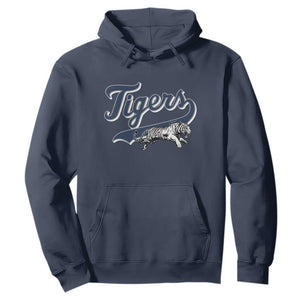 Funny Tiger Lover Sports Name Baseball Hoodie TS11 Navy Print Your Wear
