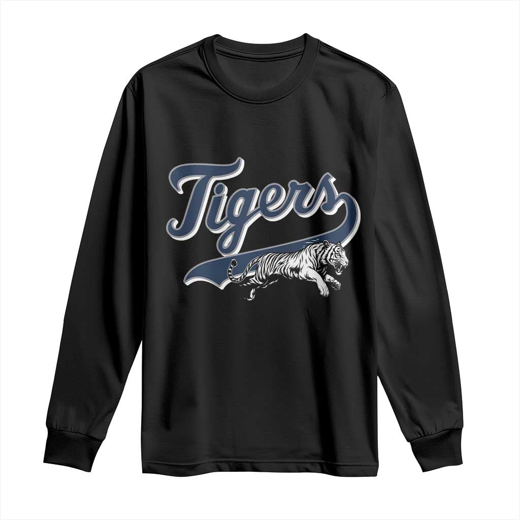 Funny Tiger Lover Sports Name Baseball Long Sleeve Shirt TS11 Black Print Your Wear