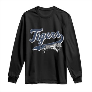 Funny Tiger Lover Sports Name Baseball Long Sleeve Shirt TS11 Black Print Your Wear