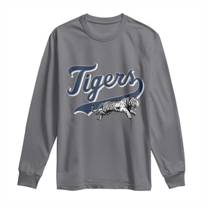 Funny Tiger Lover Sports Name Baseball Long Sleeve Shirt TS11 Charcoal Print Your Wear