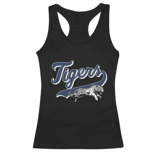 Funny Tiger Lover Sports Name Baseball Racerback Tank Top TS11 Black Print Your Wear