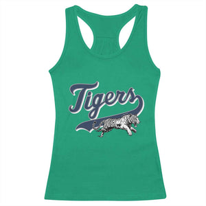 Funny Tiger Lover Sports Name Baseball Racerback Tank Top TS11 Irish Green Print Your Wear