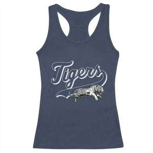 Funny Tiger Lover Sports Name Baseball Racerback Tank Top TS11 Navy Print Your Wear