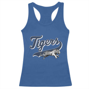 Funny Tiger Lover Sports Name Baseball Racerback Tank Top TS11 Royal Blue Print Your Wear