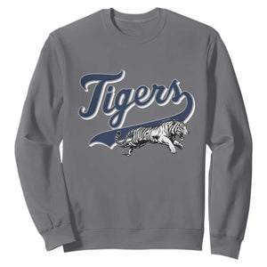Funny Tiger Lover Sports Name Baseball Sweatshirt TS11 Charcoal Print Your Wear