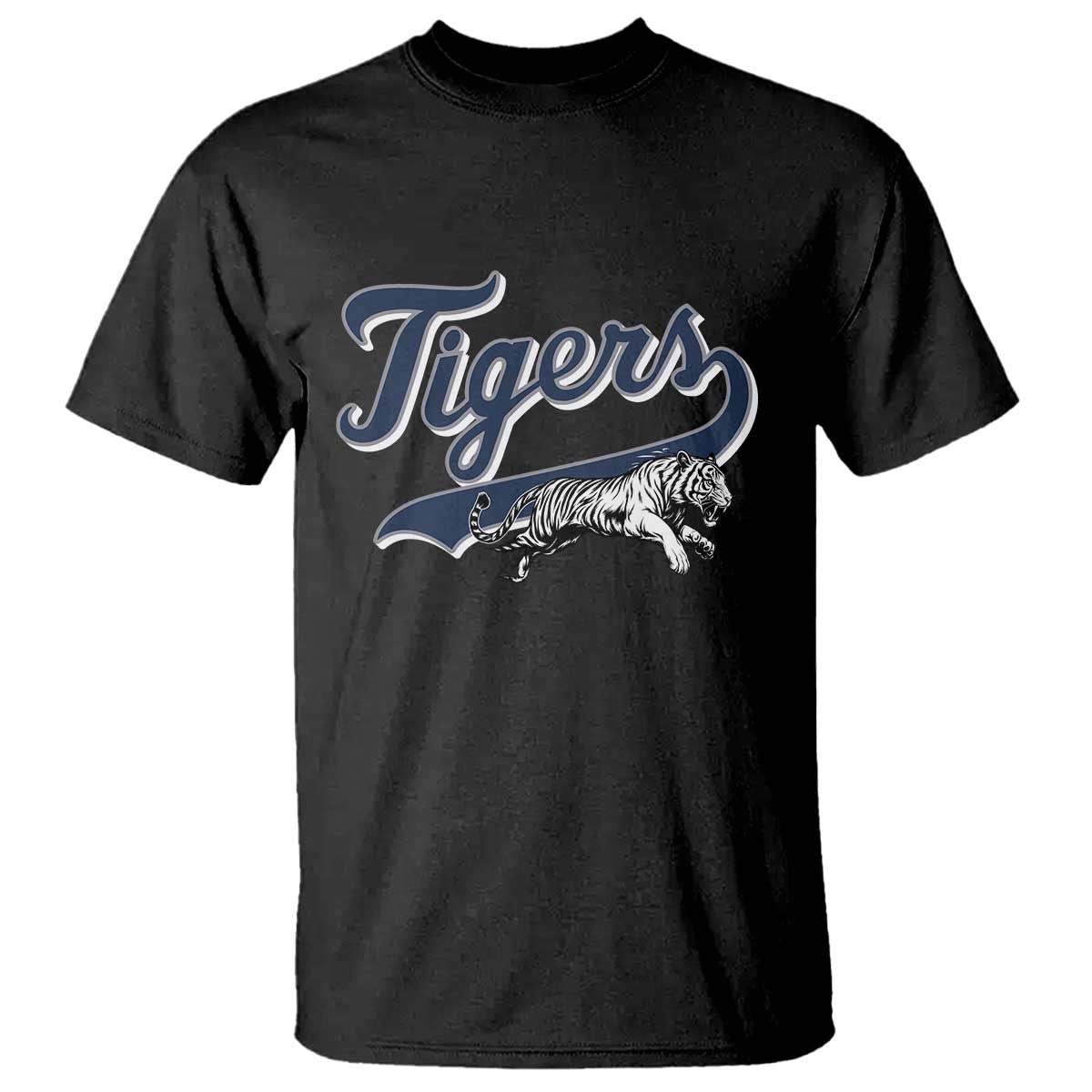 Funny Tiger Lover Sports Name Baseball T Shirt TS11 Black Print Your Wear
