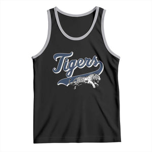 Funny Tiger Lover Sports Name Baseball Tank Top TS11 Black Athletic Heather Print Your Wear