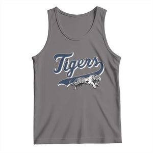 Funny Tiger Lover Sports Name Baseball Tank Top TS11 Deep Heather Print Your Wear