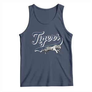Funny Tiger Lover Sports Name Baseball Tank Top TS11 Navy Print Your Wear