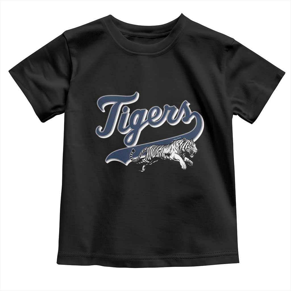 Funny Tiger Lover Sports Name Baseball Toddler T Shirt TS11 Black Print Your Wear