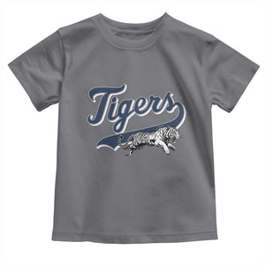 Funny Tiger Lover Sports Name Baseball Toddler T Shirt TS11 Charcoal Print Your Wear