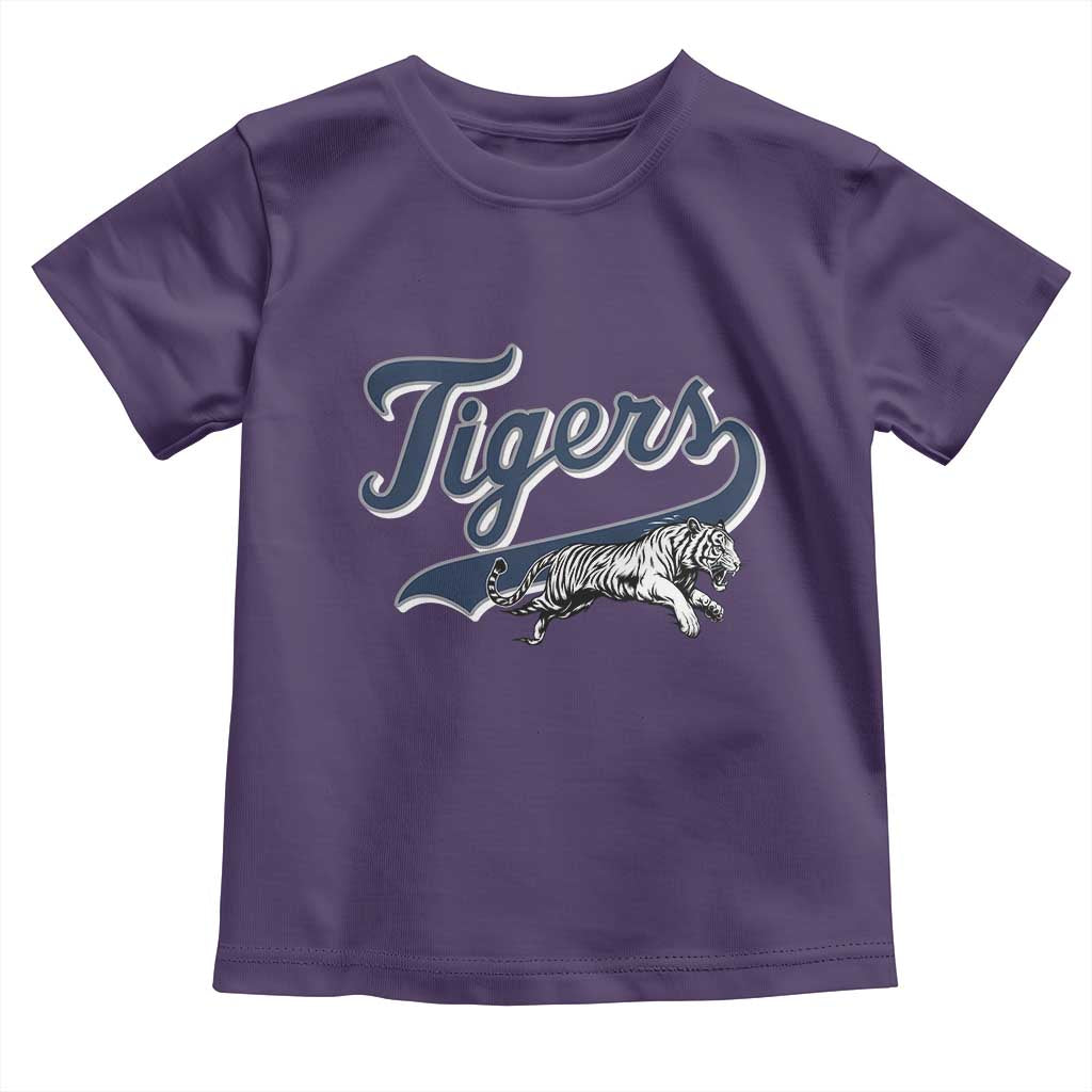 Funny Tiger Lover Sports Name Baseball Toddler T Shirt TS11 Purple Print Your Wear