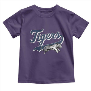 Funny Tiger Lover Sports Name Baseball Toddler T Shirt TS11 Purple Print Your Wear