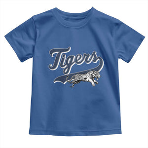 Funny Tiger Lover Sports Name Baseball Toddler T Shirt TS11 Royal Blue Print Your Wear