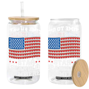 Funny Time To Get Star Spangled Hammered Glass Can 4th of July Drinking Beer Pong Red Cup American Flag TS11 Black Print Your Wear