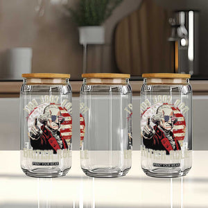 Funny Too Cool For British Rule Glass Can George Washington USA American Flag 4th of July TS11 Print Your Wear