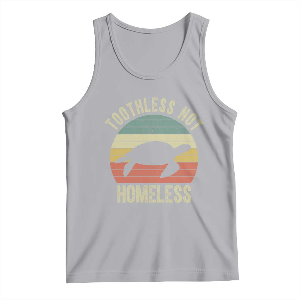 Funny Toothless Not Homeless Tank Top Vintage Turtle TS11 Athletic Heather Print Your Wear