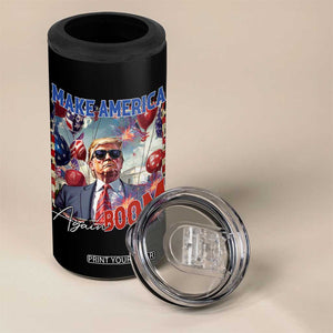 Funny Trump 4th of July 4 in 1 Can Cooler Tumbler Make America Boom Again American Flag TS11 Print Your Wear