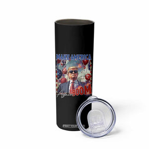 Funny Trump 4th of July Skinny Tumbler Make America Boom Again American Flag TS11 Print Your Wear