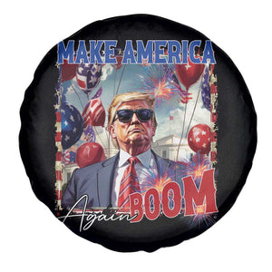 Funny Trump 4th of July Spare Tire Cover Make America Boom Again American Flag TS11 Print Your Wear